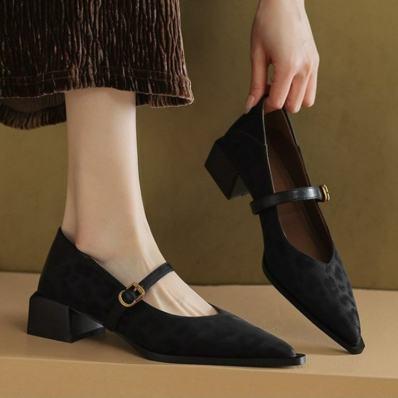 Vintage Fashion Ladies - Vintage Pointed Toe Women Mary Jane