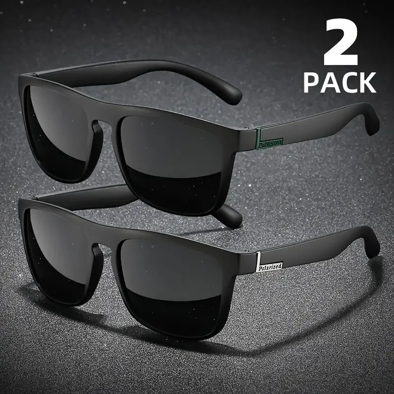 Vintage Fashion De - 2PCS Fashion Square Sunglasses Men Vintage