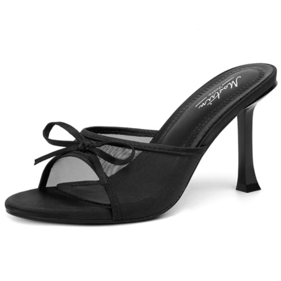 Vintage And Modern Fashion - Mostrin Kitten Heels for Women Round