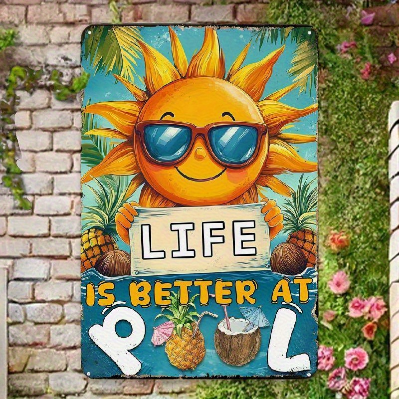 Vintage Fashion Art - Vibrant Life is Better at Pool