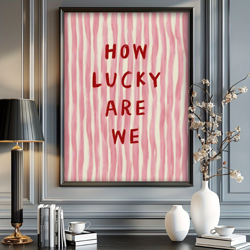 Vintage Fashion Art - How Lucky We Are Canvas Poster,Vintage