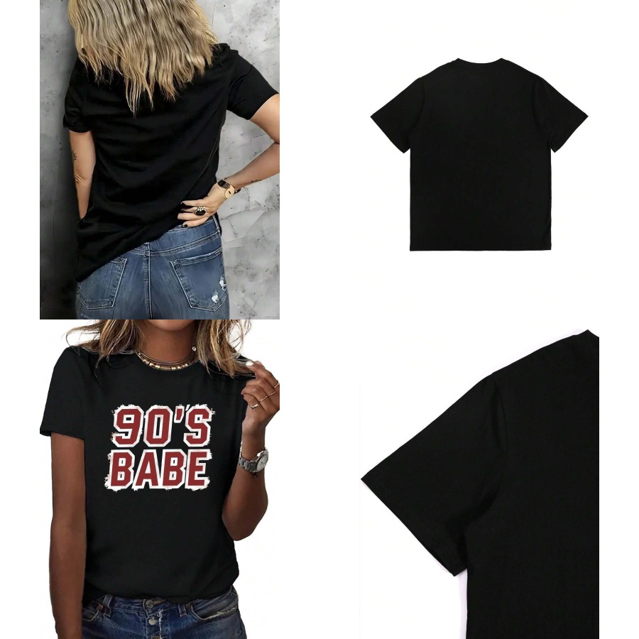 Vintage Fashion Icons - 【New style】Retro 90s Vintage Graphic-Shirt Women