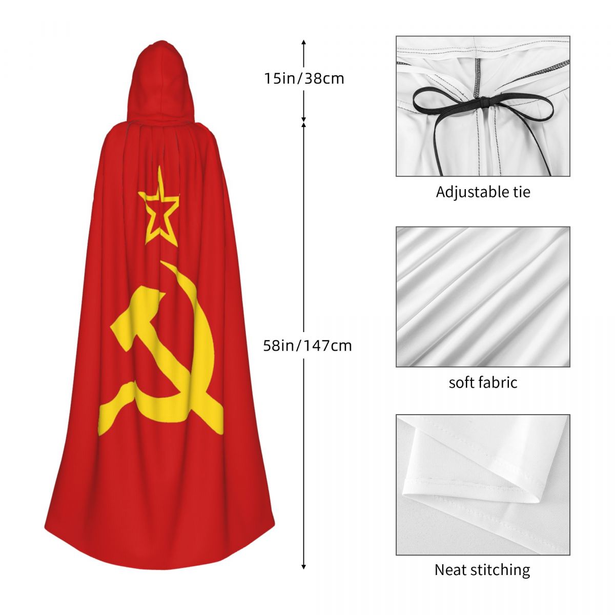 USSR Hammer And Sickle CCCP Re - Vintage Trench Coat ulasan dan harga