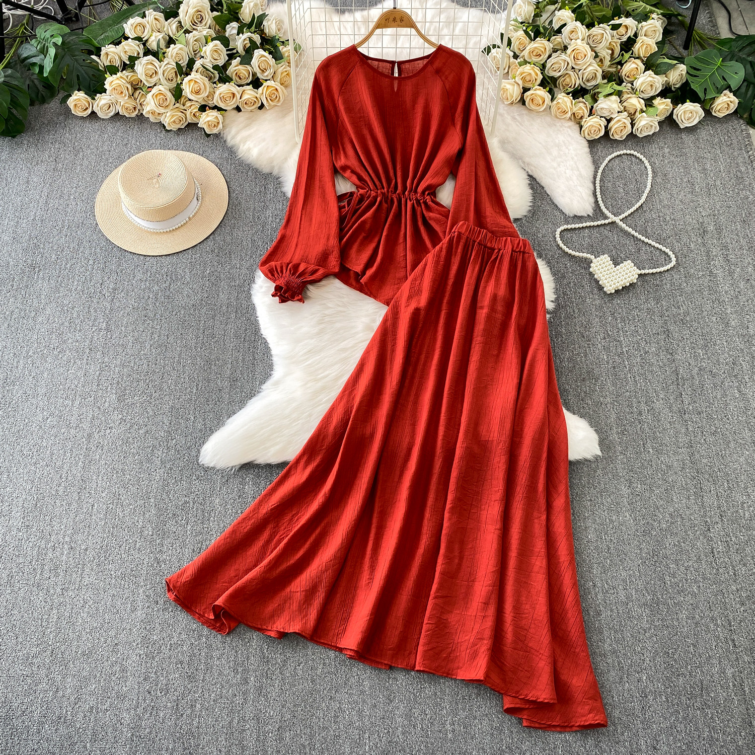 Elegant Vintage long sleeve as - Vintage Fashion Club ulasan dan harga