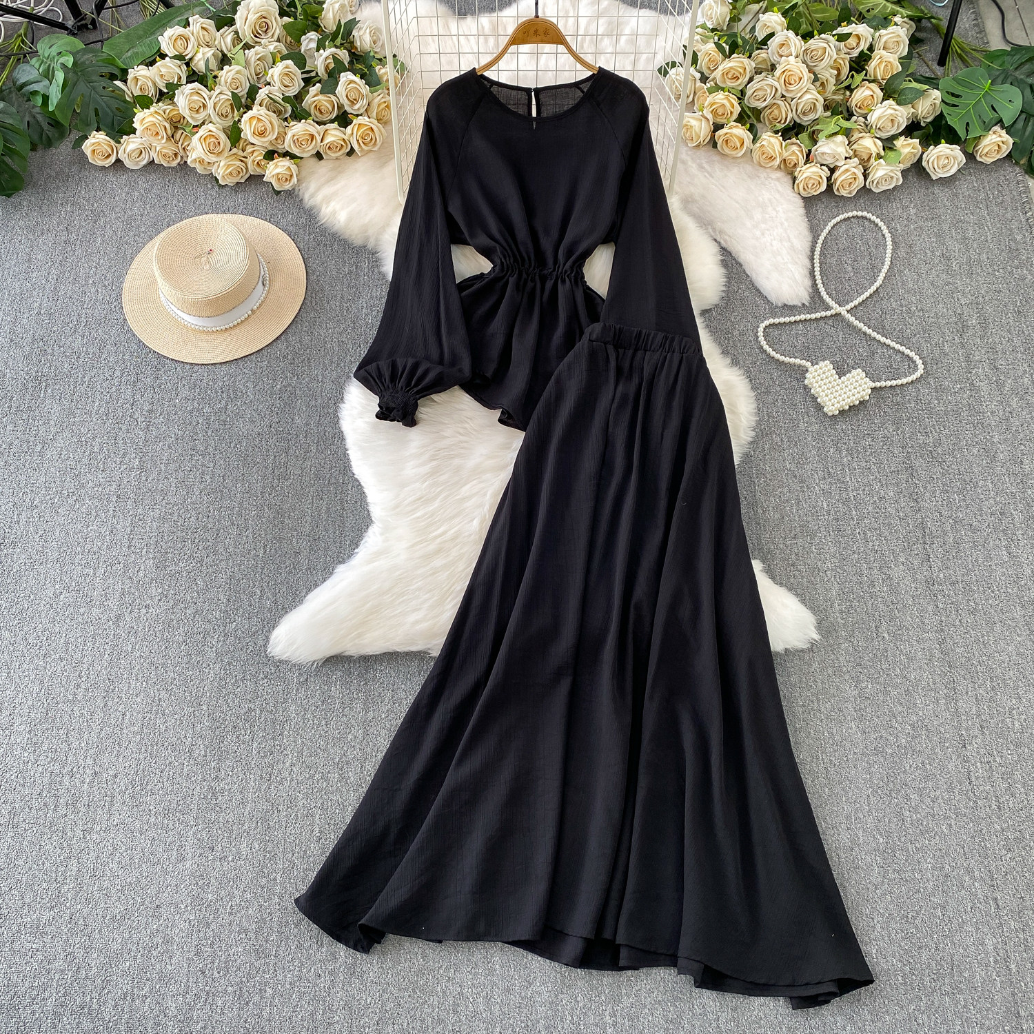 Elegant Vintage long sleeve as - Vintage Fashion Club ulasan dan harga
