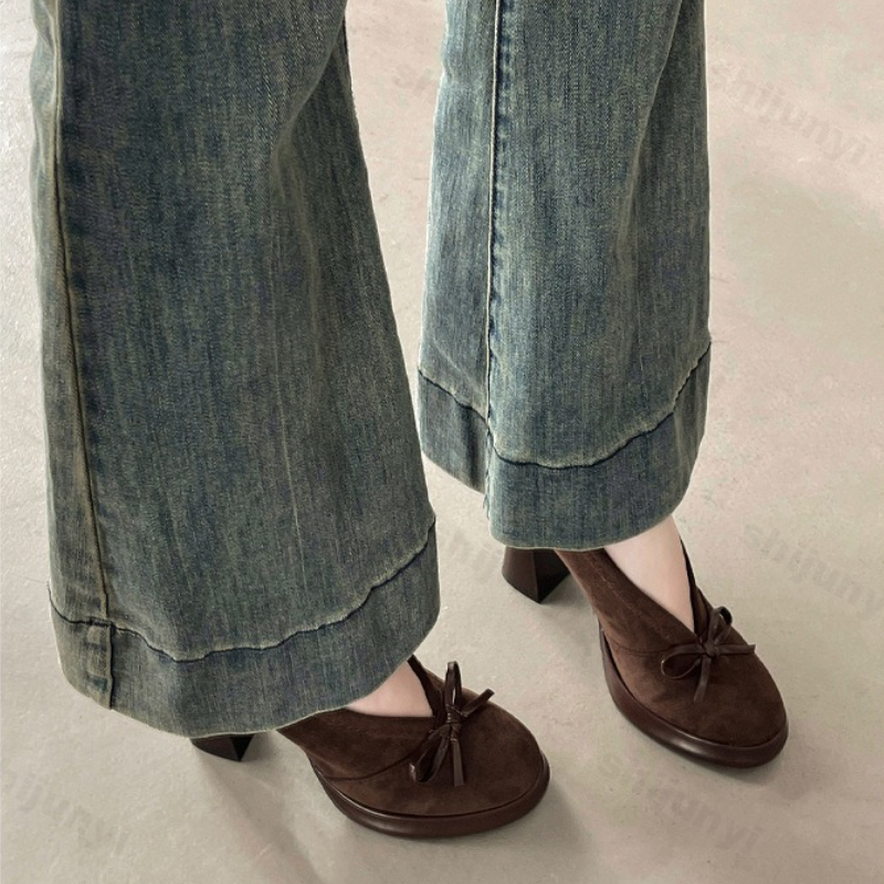 Women's High Heels 2025 Spring - Vintage Fashion Girl ulasan dan harga
