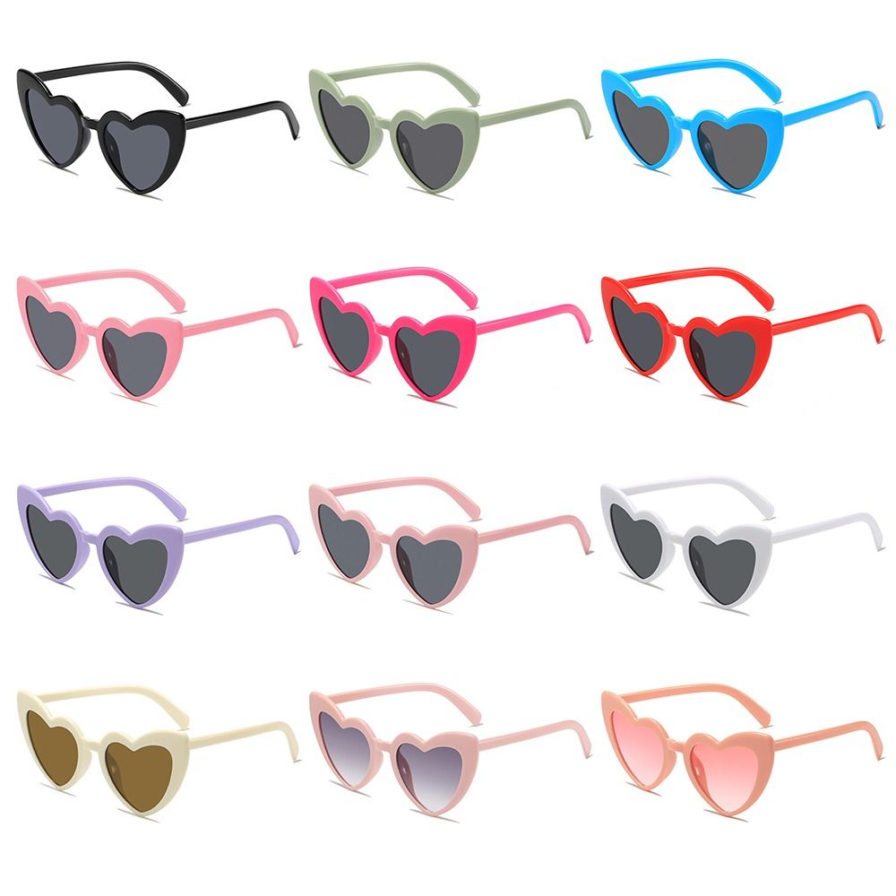 UV Protection Heart-Shaped Sun - Vintage Fashion Girl ulasan dan harga