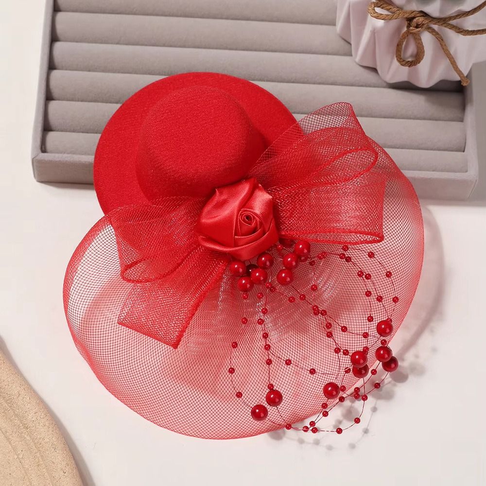Fashion Elegant Mesh Top Hat B - Vintage Fashion Photos ulasan dan harga