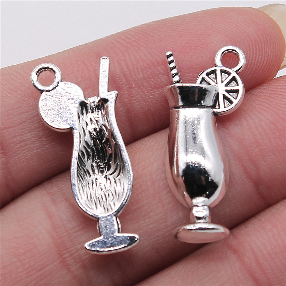 4pcs 12x28mm Antique Silver Co - Vintage Fashion Tumblr ulasan dan harga