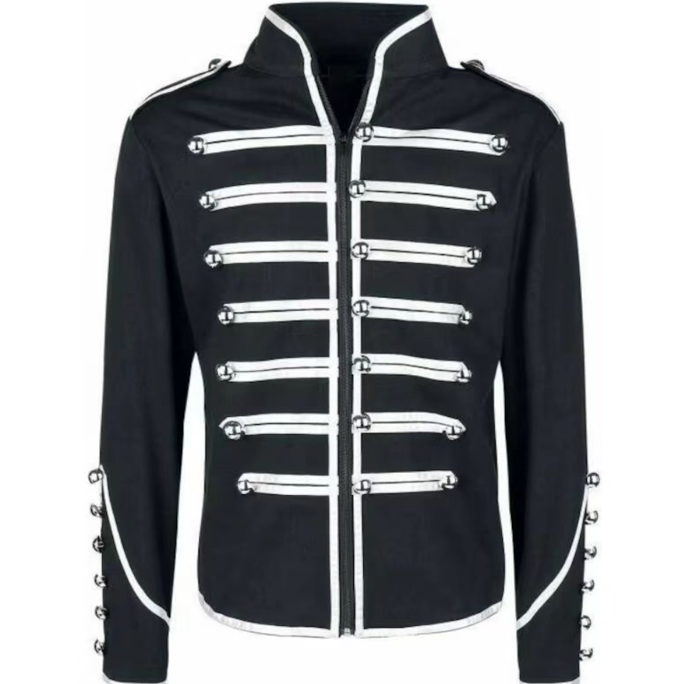 Men's Steampunk Rockstar Jacke - Vintage Trench Coat ulasan dan harga