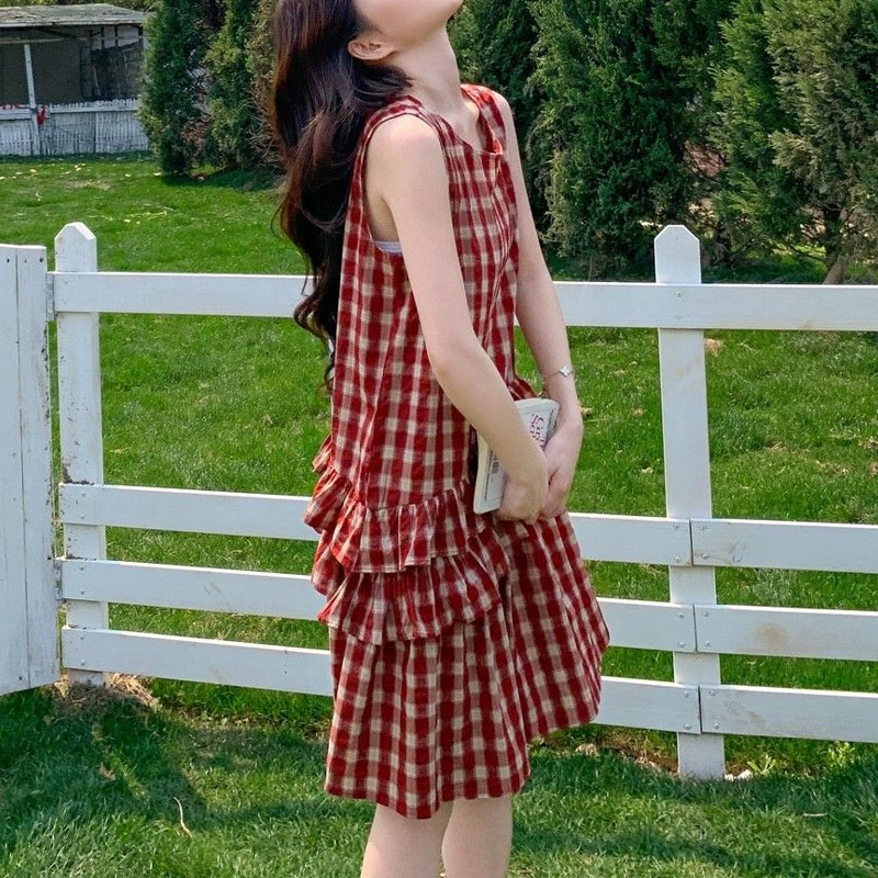 Fashionable Ruffles Patchwork  - Vintage Fashion Hong Kong ulasan dan harga