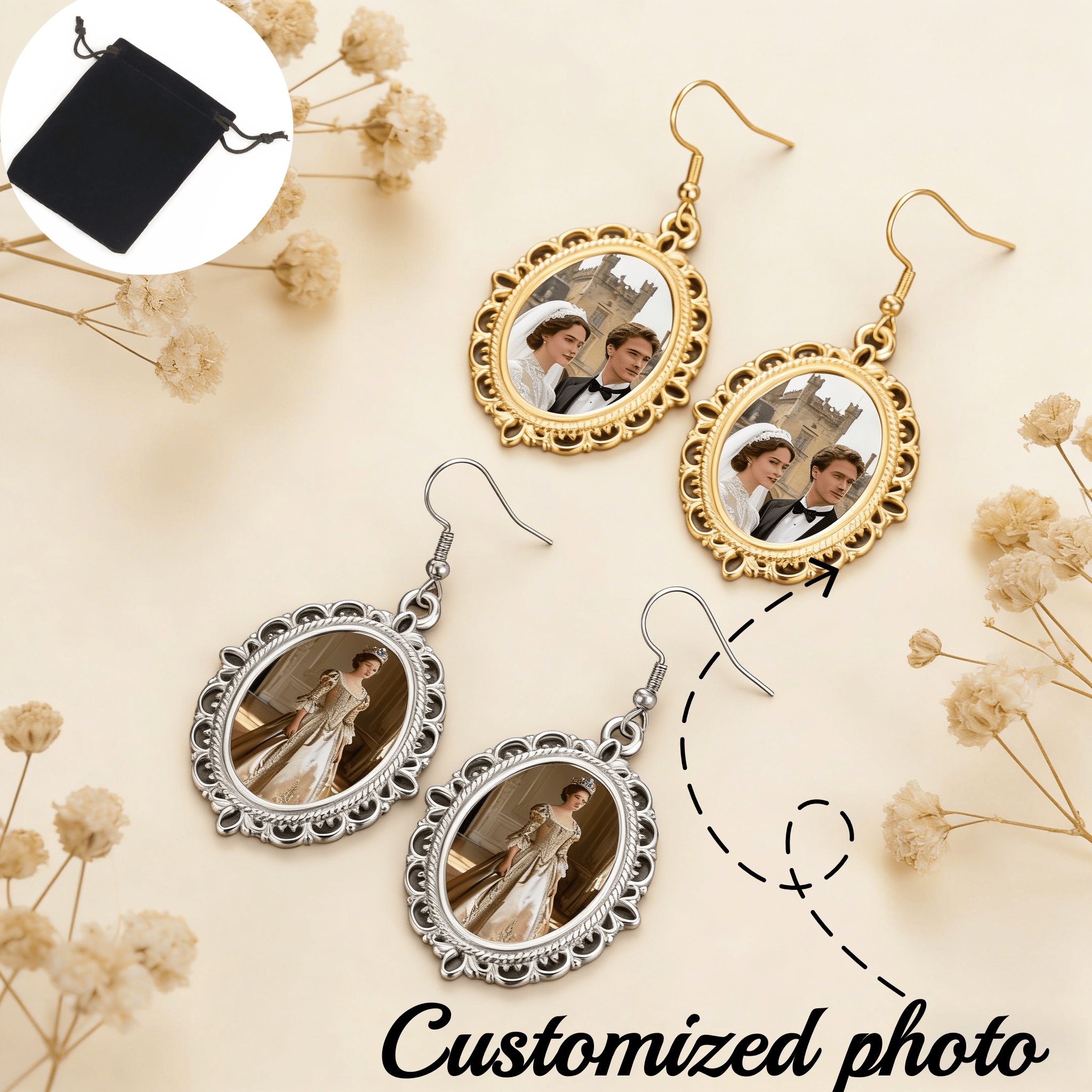 Customized photo hollowed out  - Vintage Fashion Photos ulasan dan harga