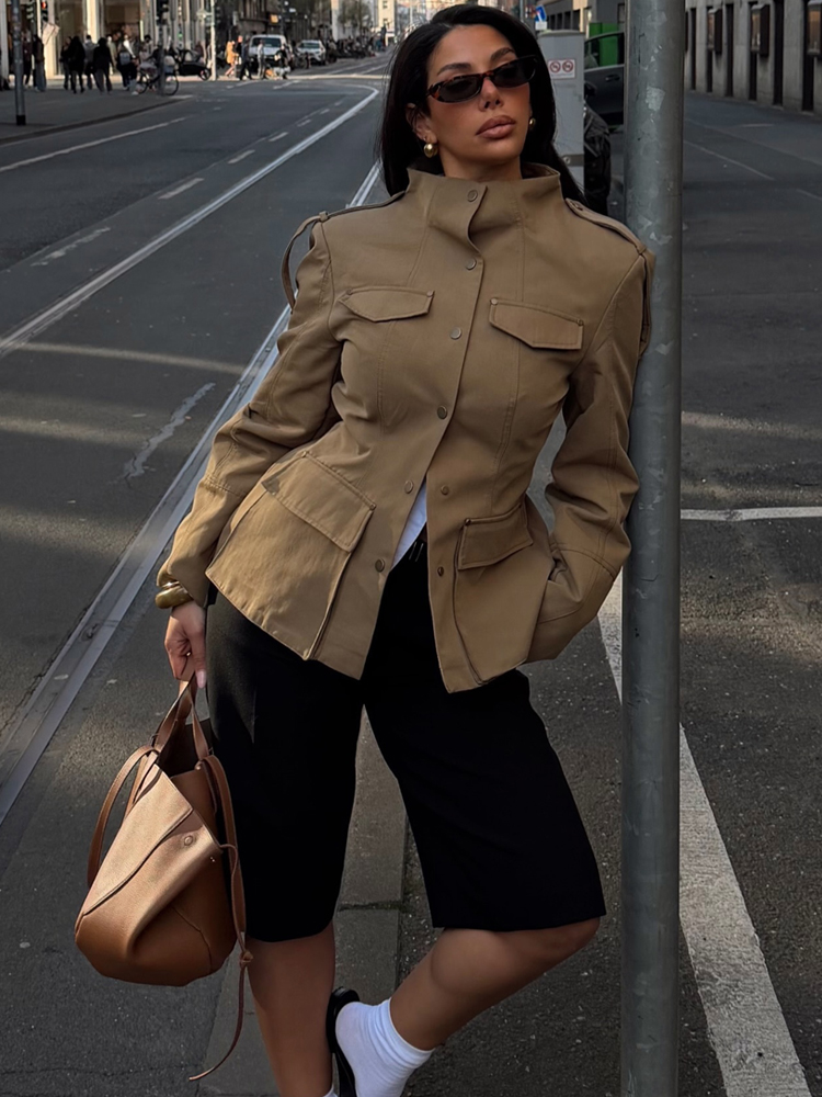HH Fashion Women Slim Safari B - Vintage Trench Coat ulasan dan harga