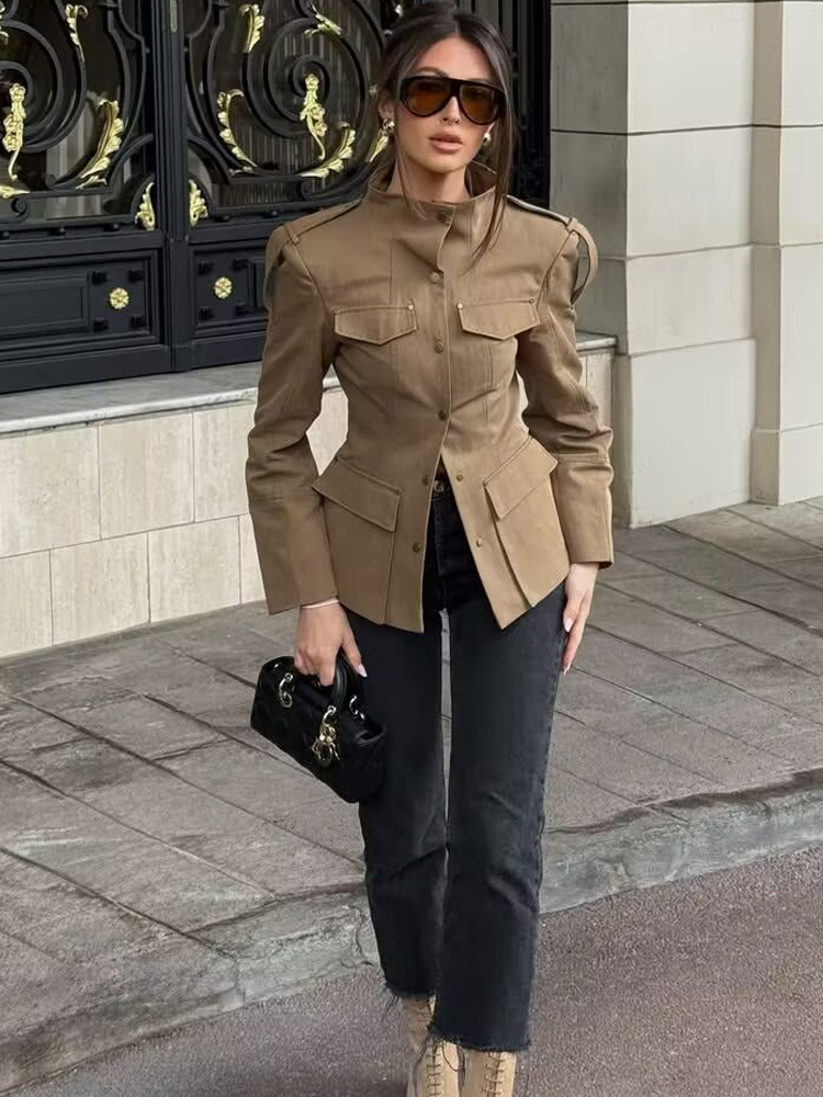 HH Fashion Women Slim Safari B - Vintage Trench Coat ulasan dan harga