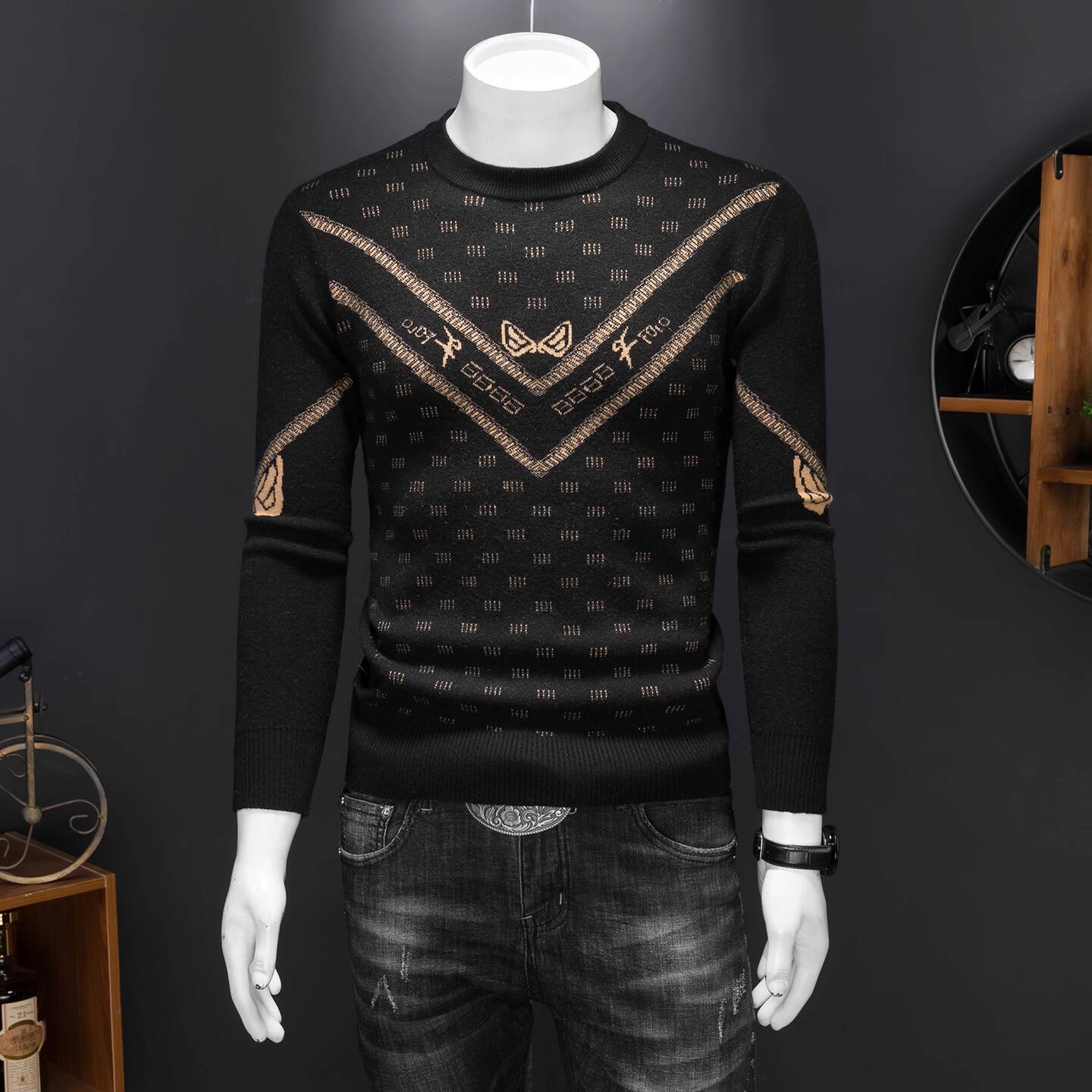 Vintage Fashion Sweater Men Wi - Vintage Fashion Club ulasan dan harga