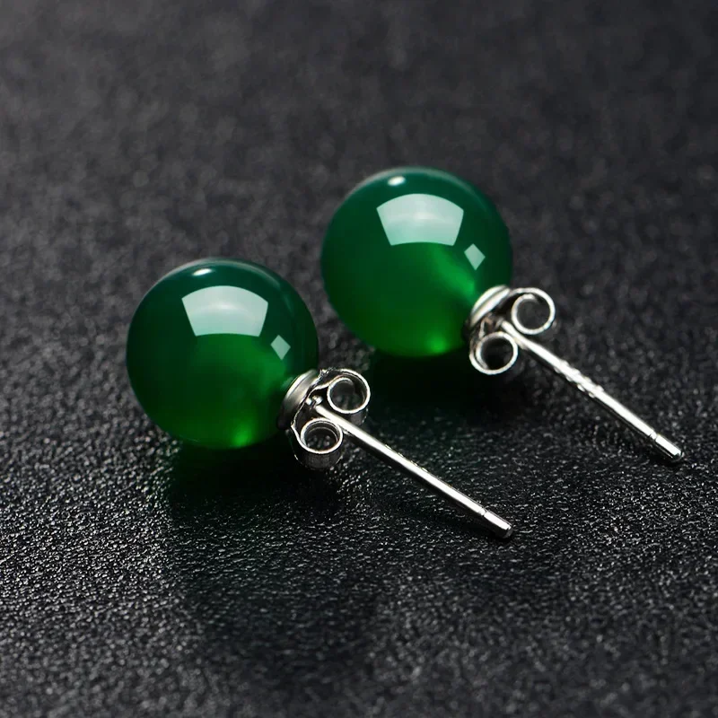 Jade Bead Earrings Energy Ston - Vintage Fashion Earrings ulasan dan harga