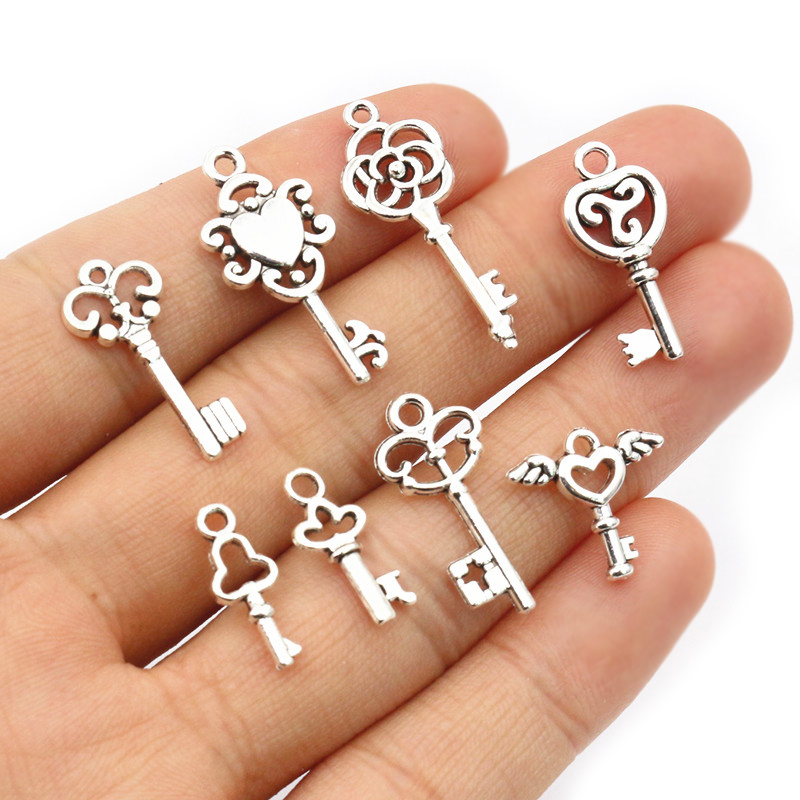 50pcs Vintage Small Key Charms - Vintage Fashion Tumblr ulasan dan harga