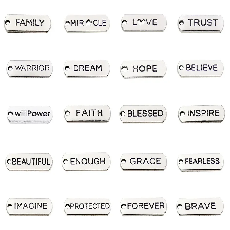 20PCS Mix Vintage Alloy Tags I - Vintage Fashion Tags ulasan dan harga