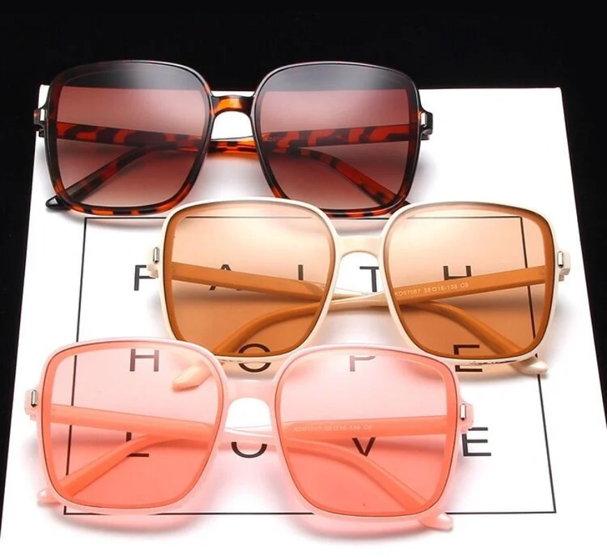 Vintage Oversized Square Sungl - Vintage Fashion Girl ulasan dan harga