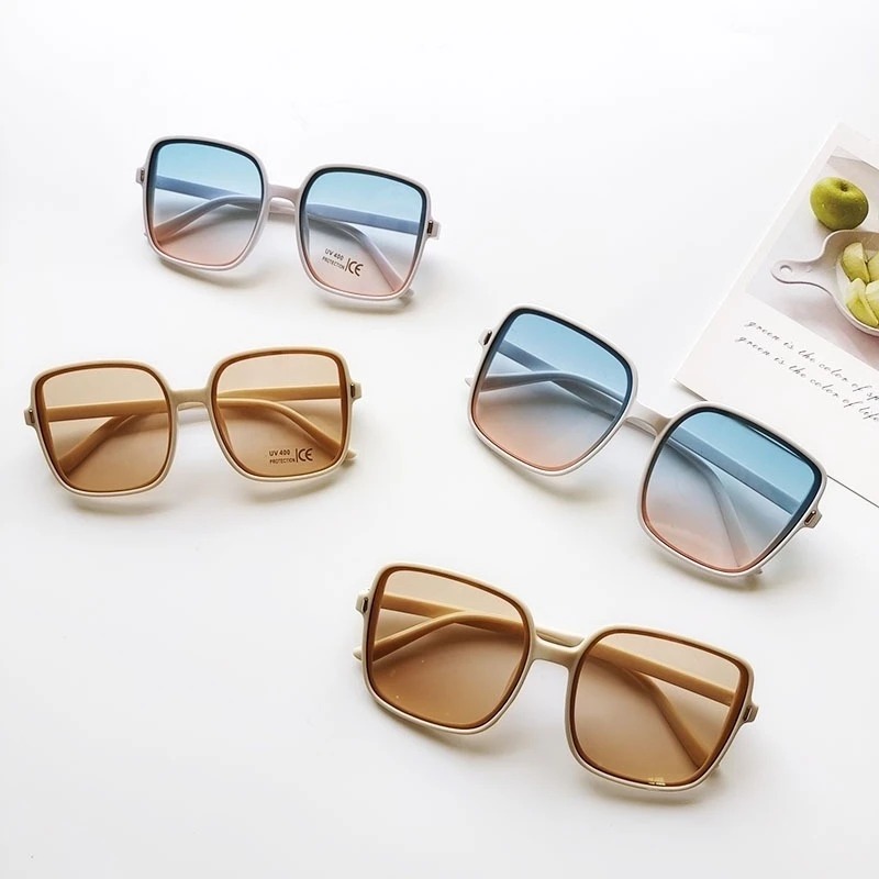 Vintage Oversized Square Sungl - Vintage Fashion Girl ulasan dan harga