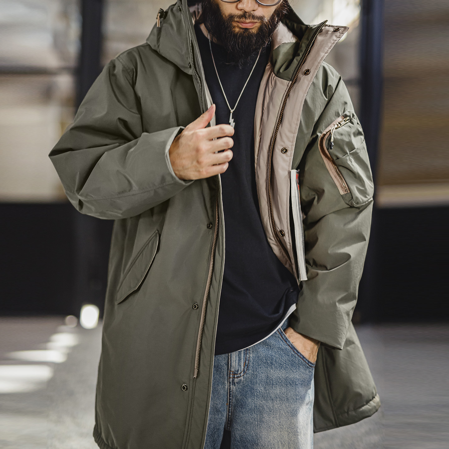 Maden Vintage Men's M-51 Fisht - Vintage Trench Coat ulasan dan harga