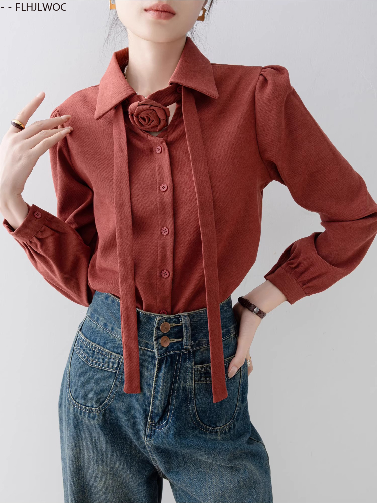 Corduroy Shirts Fashion Women  - Vintage Fashion Hong Kong ulasan dan harga