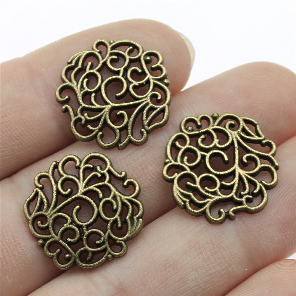 10pcs 18x18mm 2 Colors Antique - Vintage Fashion Tumblr ulasan dan harga