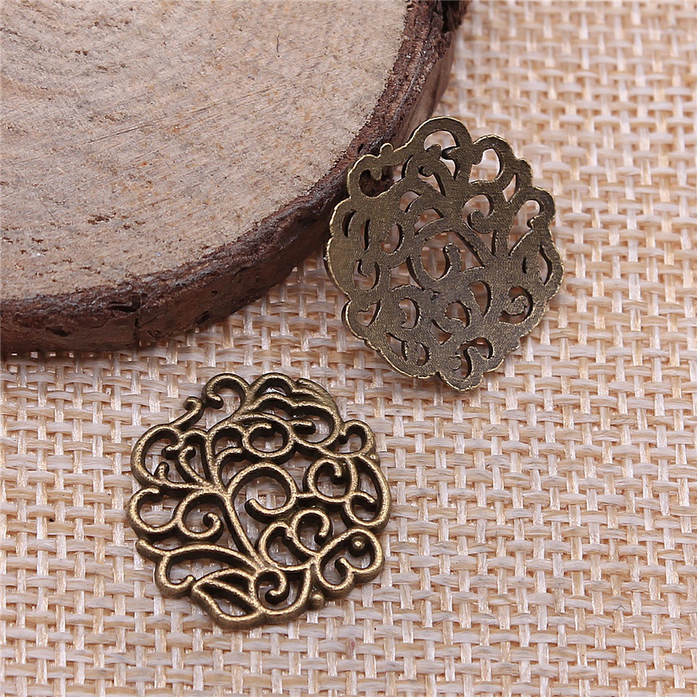 10pcs 18x18mm 2 Colors Antique - Vintage Fashion Tumblr ulasan dan harga
