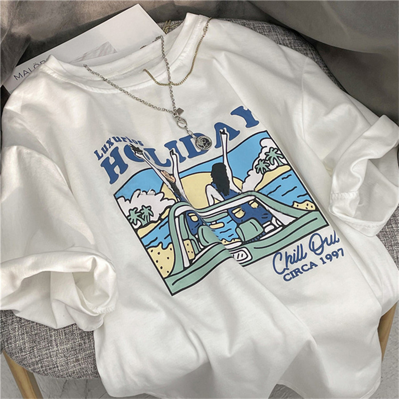 New Vintage American Cotton T- - Vintage Fashion Hong Kong ulasan dan harga
