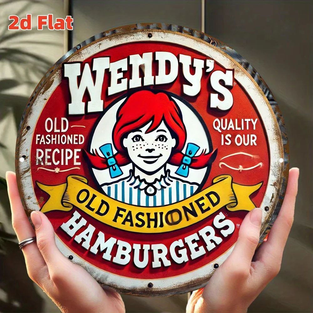 Tin Sign - Vintage Wendy's Old - Vintage Fashion Hamburg ulasan dan harga