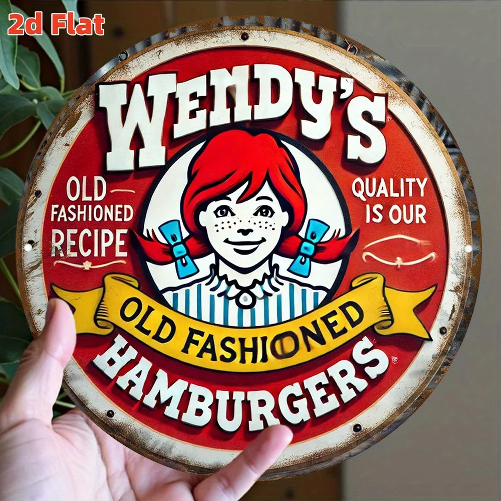 Tin Sign - Vintage Wendy's Old - Vintage Fashion Hamburg ulasan dan harga