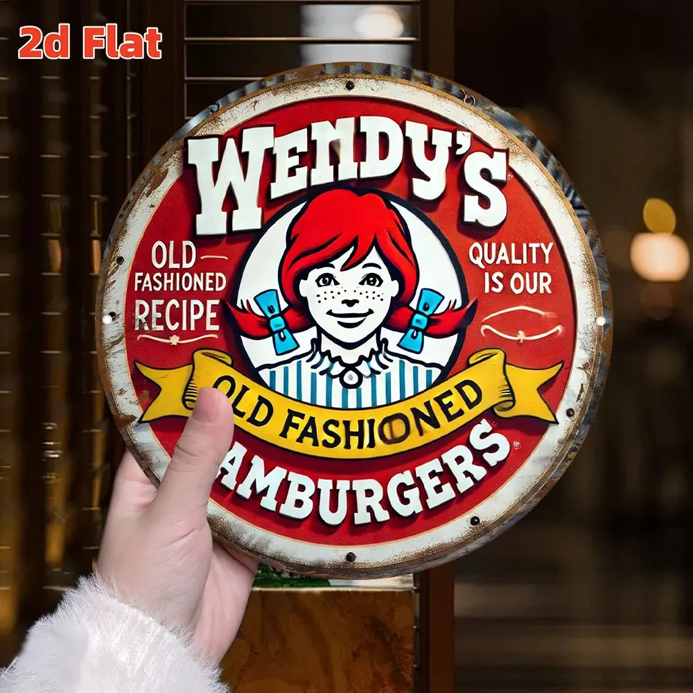 Tin Sign - Vintage Wendy's Old - Vintage Fashion Hamburg ulasan dan harga