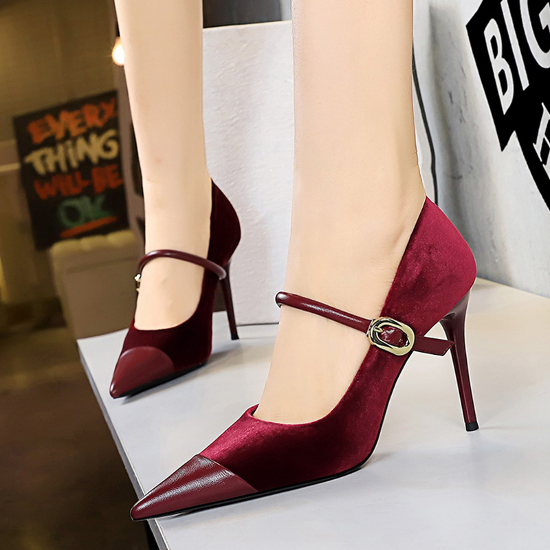 Women Vintage Green Suede 7cm  - Vintage Fashion Ladies ulasan dan harga