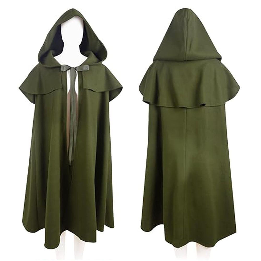 Mens Renaissance Hooded Frodo  - Vintage Trench Coat ulasan dan harga