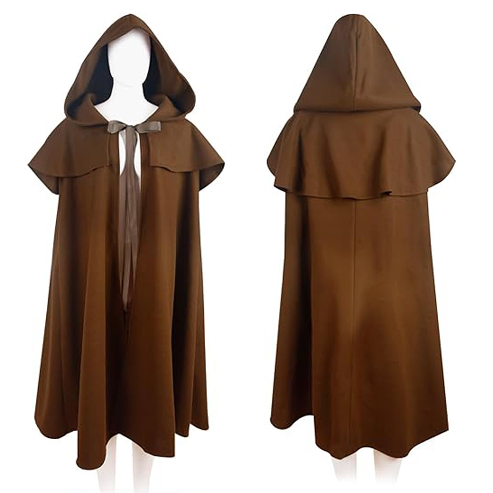Mens Renaissance Hooded Frodo  - Vintage Trench Coat ulasan dan harga