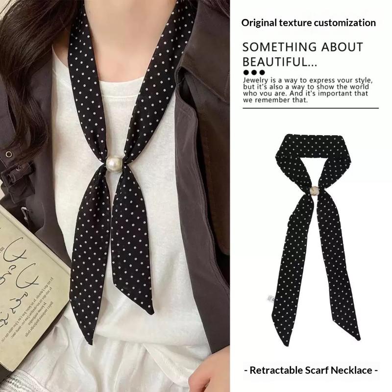 Vintage Polka Dot Chiffon Bead - Vintage Fashion Outfit ulasan dan harga