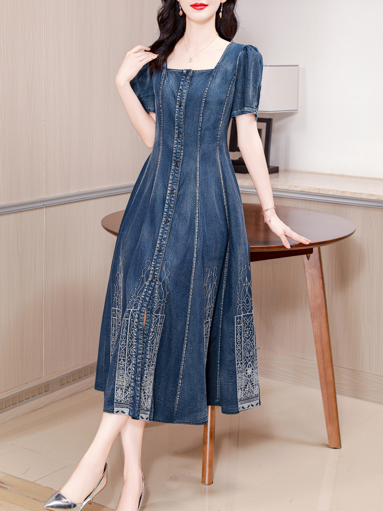 TIYIHAILEY-Long Mid-Calf Short - Vintage Fashion Girl ulasan dan harga