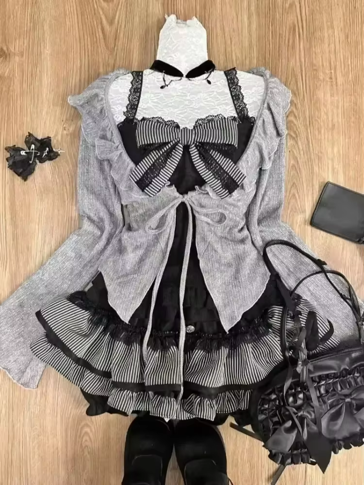Gothic Y2k Vintage Preppy Styl - Vintage Fashion Outfit ulasan dan harga