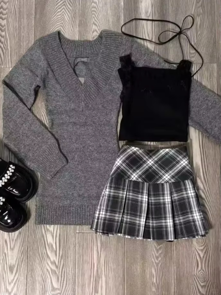 Gothic Y2k Vintage Preppy Styl - Vintage Fashion Outfit ulasan dan harga