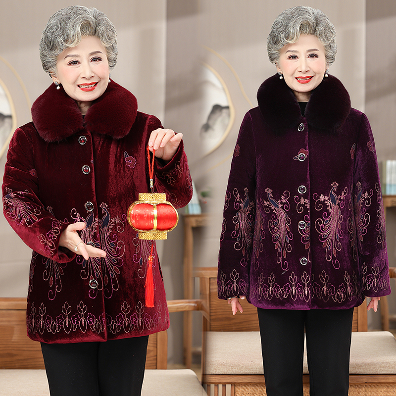 Elderly Flower Women's Light L - Vintage Fashion Fabrics ulasan dan harga