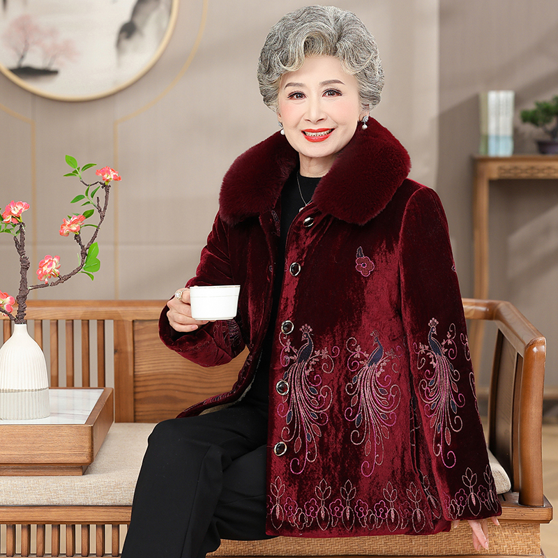 Elderly Flower Women's Light L - Vintage Fashion Fabrics ulasan dan harga