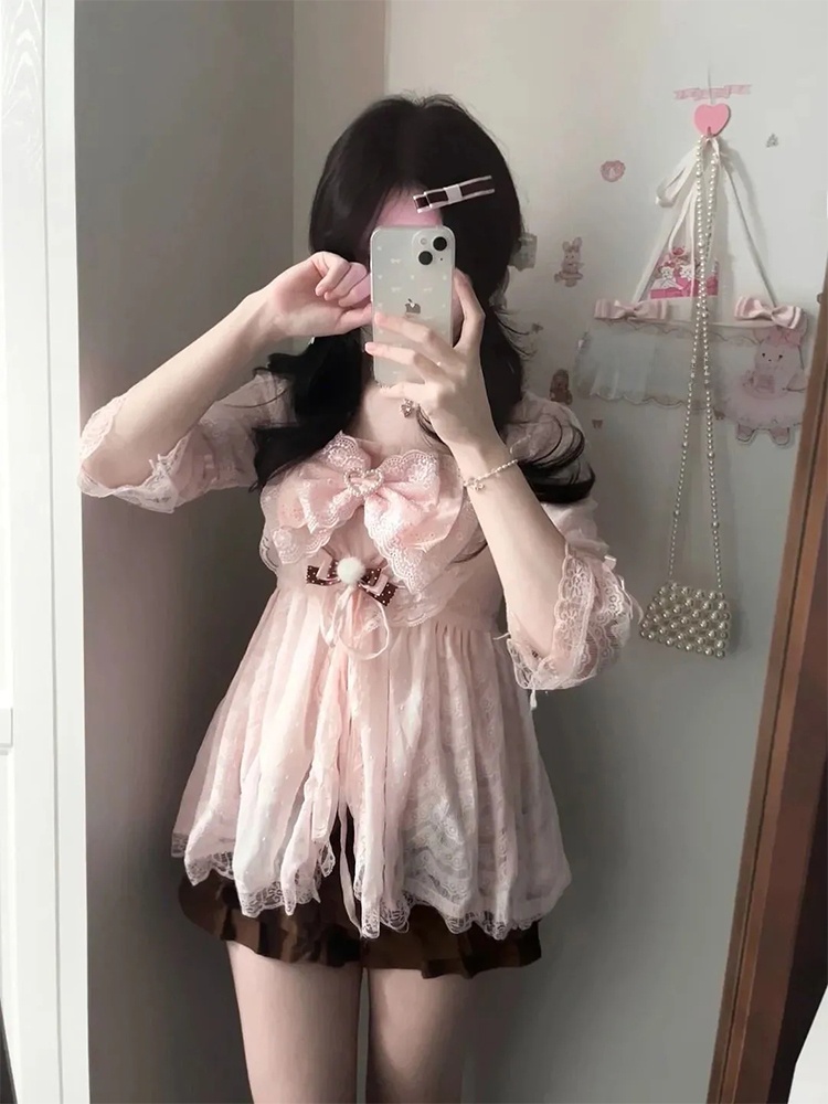 Spring Summer New Vintage Pink - Vintage Fashion Fabrics ulasan dan harga