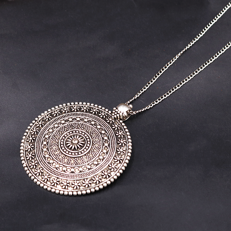 1pc Silver Plated Large Mandal - Vintage Fashion Tags ulasan dan harga