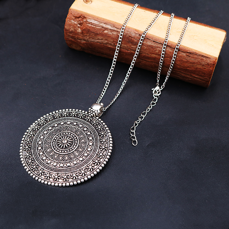 1pc Silver Plated Large Mandal - Vintage Fashion Tags ulasan dan harga