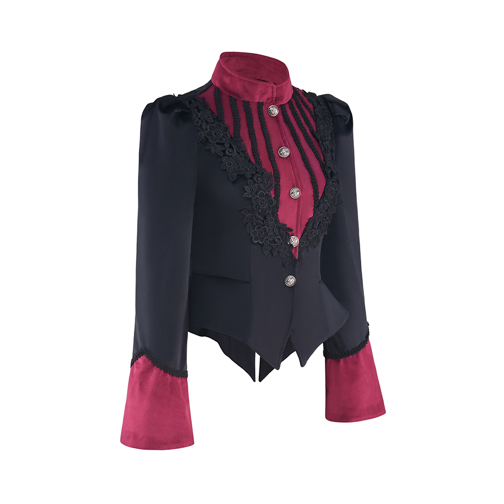 Women's Victorian Steampunk Re - Vintage Trench Coat ulasan dan harga