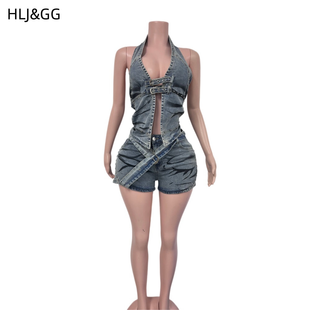 HLJ&GG Blue Vintage Denim Holl - Vintage Fashion Club ulasan dan harga