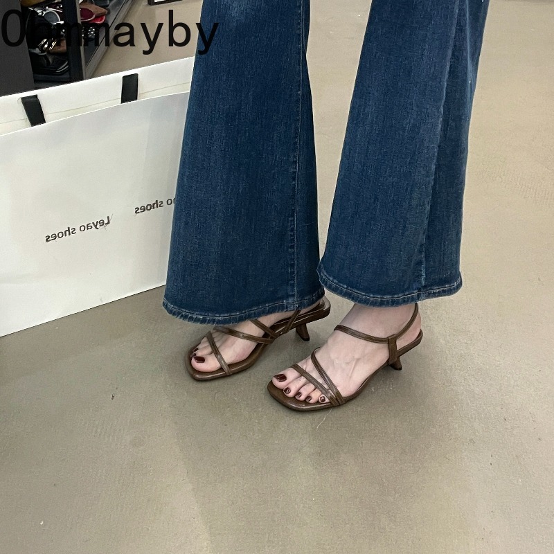 Vintage Summer Open Toe High H - Vintage And Modern Fashion ulasan dan harga